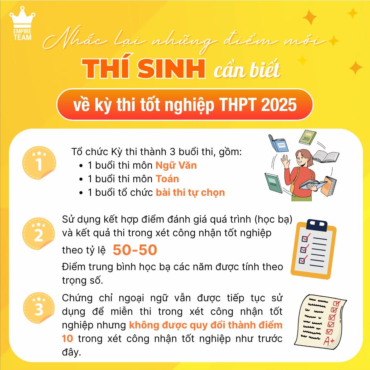 ĐIỂM MỚI THI TỐT NGHIỆP THPT 2025 MÀ SĨ TỬ 2K7 NHẤT ĐỊNH PHẢI BIẾT